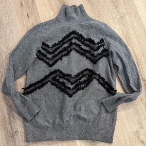 LOFT Charcoal Knit Sweater